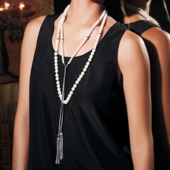 Stella & Dot Mara Pearl Lariat Necklace - Picture 5 of 5